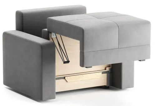 <b>Лёгкая трансформация:</b> кресло раскладывается через верх, не причиняя ущерб напольному покрытию <b>Лёгкая трансформация:</b> кресло раскладывается через верх, не причиняя ущерб напольному покрытию