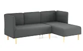Диван угловой Рикке R12 Camaro 32 графит - превью 1 Диван угловой Рикке R12 Camaro 32 графит - превью 1